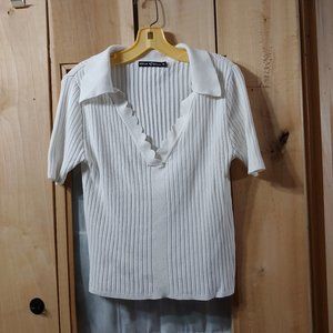 Attitude Unknown womans cream sweater  size XL